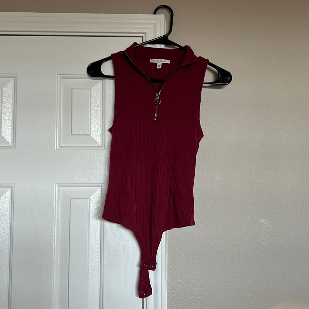 XS body suit Express red